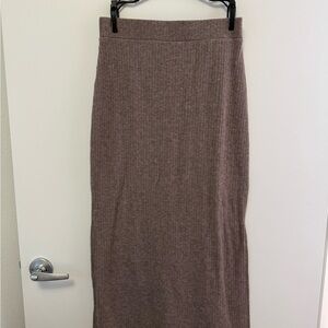OGL Taupe Midi Skirt